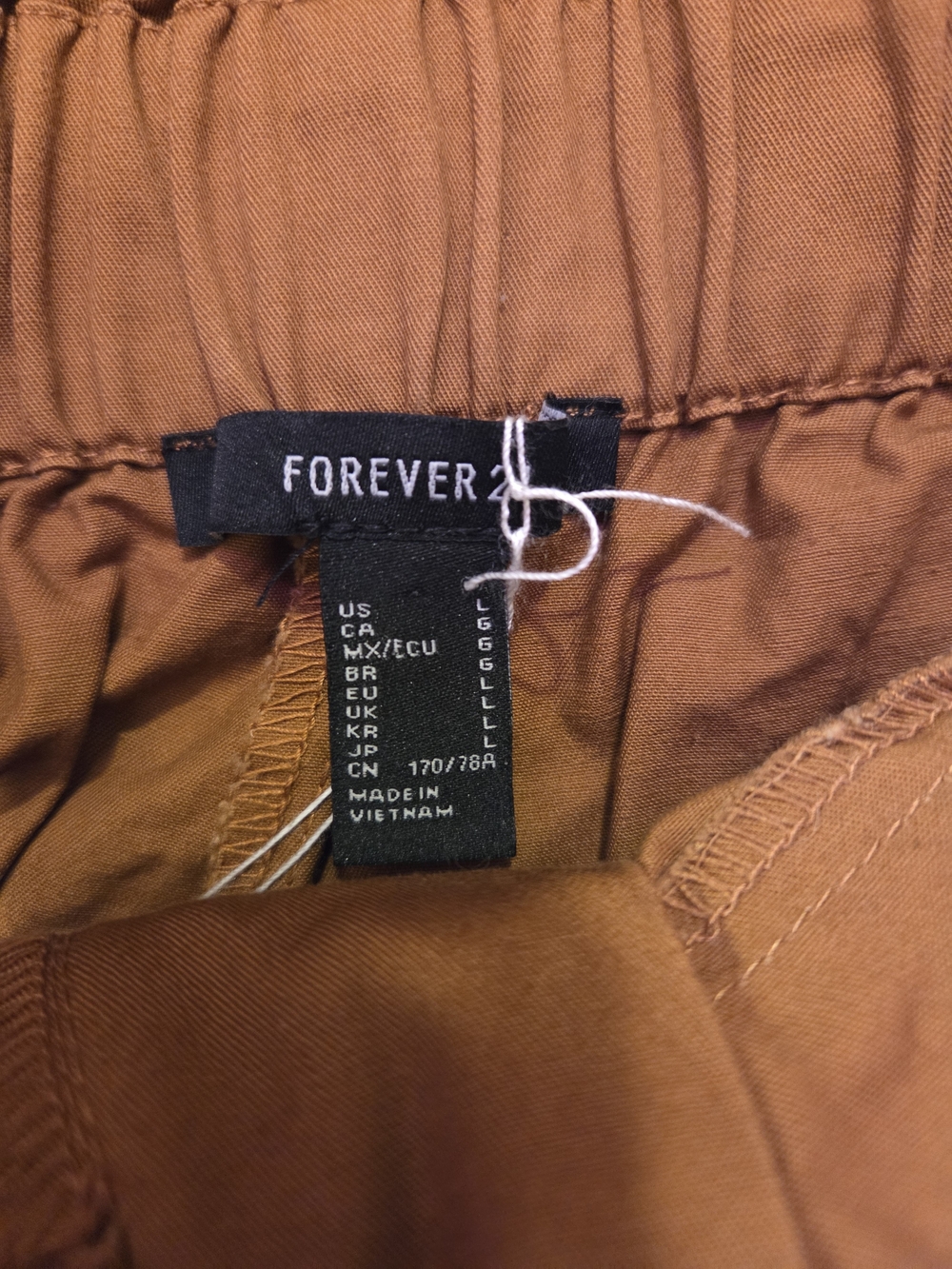 Forever 21 Rust-Brown High-Waist Pleated Shorts - Picture 3 of 5